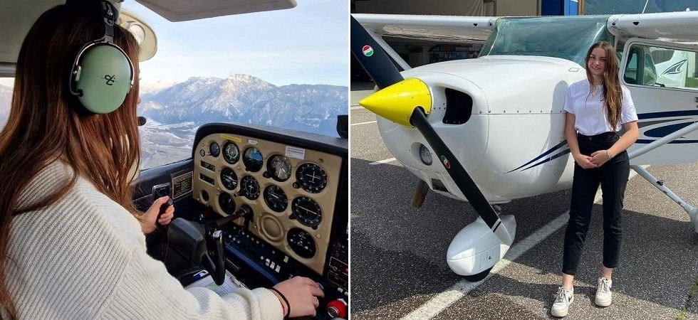 La trentina Alessia Gheser è la più giovane pilota di aerei d’Italia